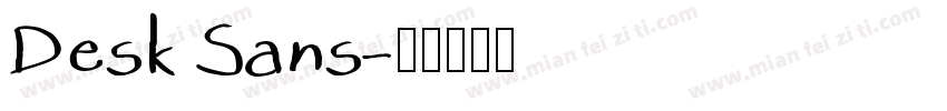 Desk Sans字体转换